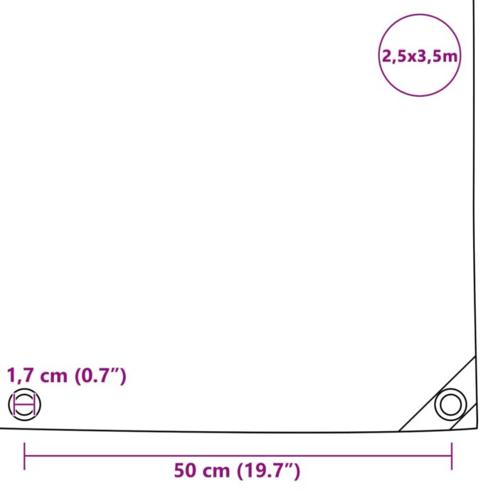 Μουσαμάς Γκρι 2,5 x 3,5 μ. 650 γρ./μ.² - Image 6