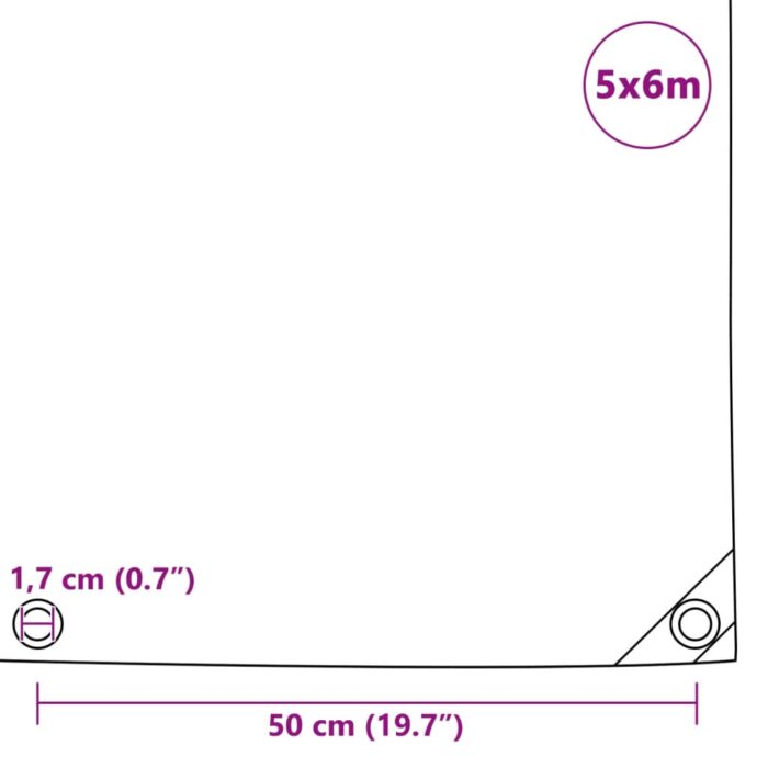 Μουσαμάς Πράσινος 5 x 6 μ. 650 γρ./μ.² - Image 6