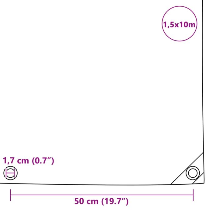 Μουσαμάς Λευκός 1,5 x 10 μ. 650 γρ./μ.² - Image 6