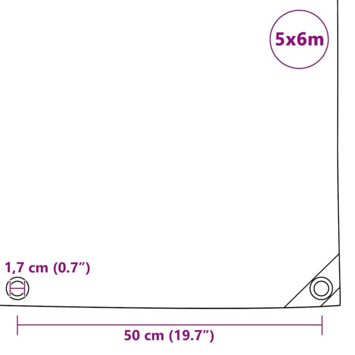 Μουσαμάς Λευκός 5 x 6 μ. 650 γρ./μ.² - Image 6