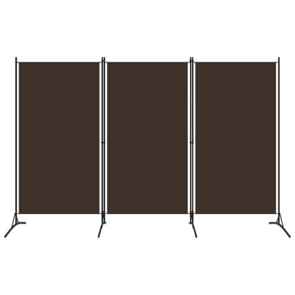 vidaXL Διαχωριστικό Δωματίου με 3 Πάνελ Καφέ 260 x 180 εκ.
