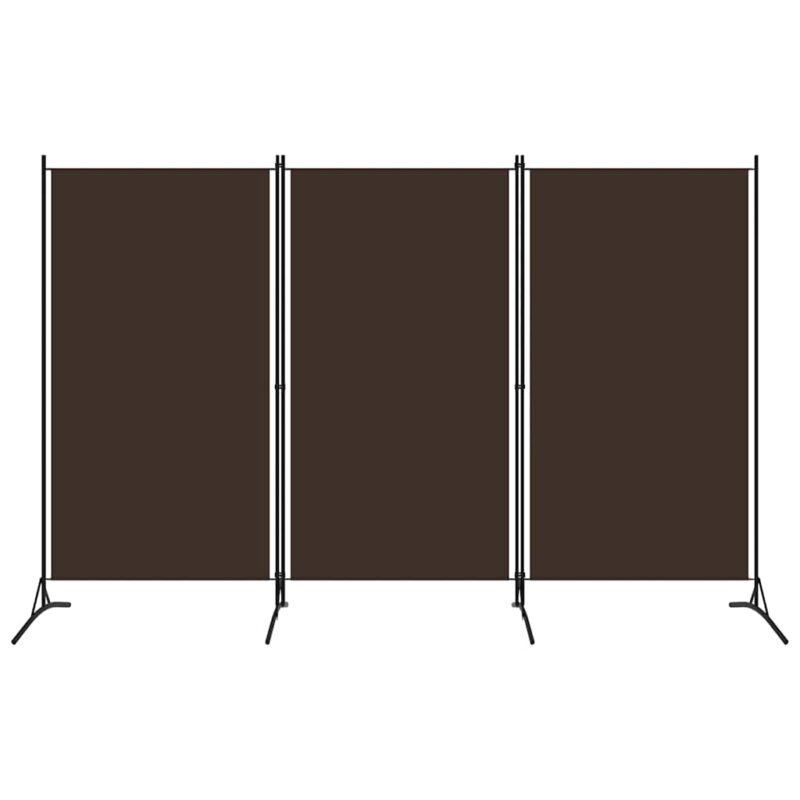 vidaXL Διαχωριστικό Δωματίου με 3 Πάνελ Καφέ 260 x 180 εκ.