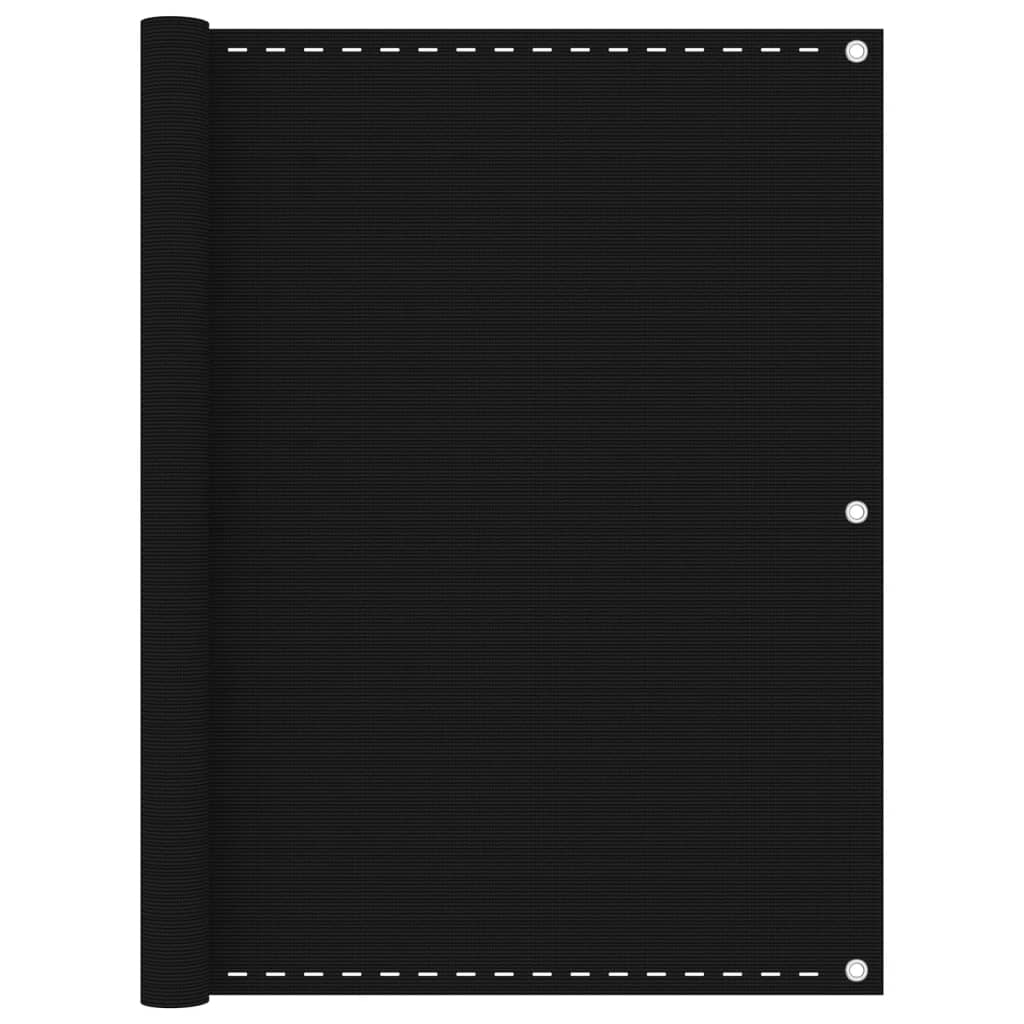 vidaXL Διαχωριστικό Βεράντας Μαύρο 120 x 600 εκ. από HDPE vidaXL Διαχωριστικό Βεράντας Μαύρο 120 x 600 εκ. από HDPE