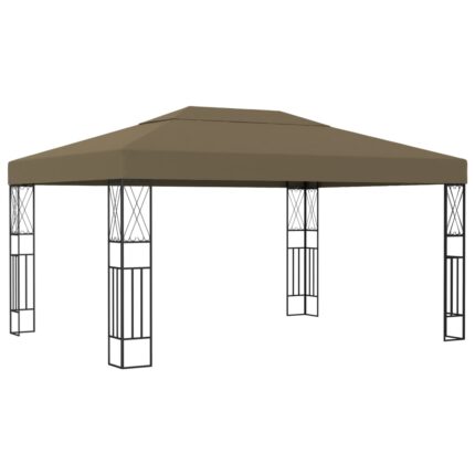 vidaXL Κιόσκι Taupe 3 x 4 μ. Υφασμάτινο