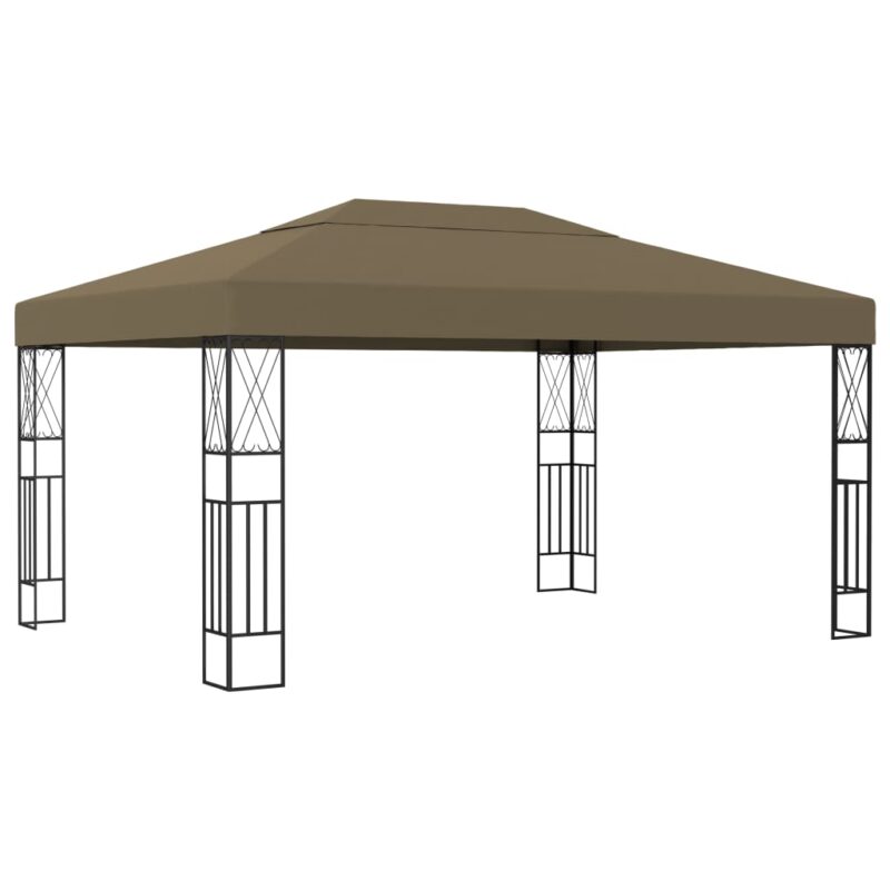 vidaXL Κιόσκι Taupe 3 x 4 μ. Υφασμάτινο
