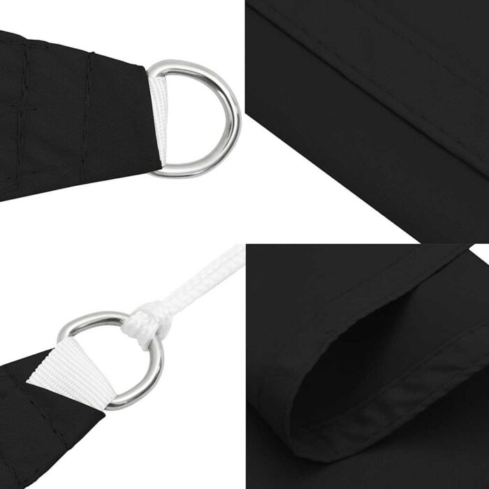 Πανί Σκίασης Τρίγωνο Μαύρο 3,6 x 3,6 x 3,6 μ. Ύφασμα Oxford - Image 6