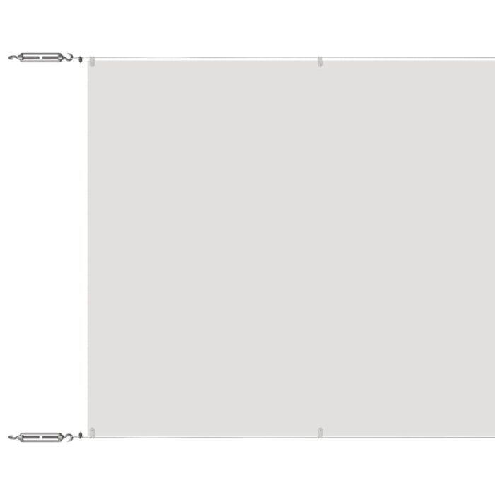 Τέντα Κάθετη Λευκή 140 x 600 εκ. από Ύφασμα Oxford - Image 2