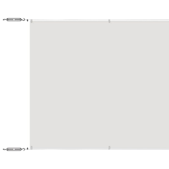 Τέντα Κάθετη Λευκή 140 x 800 εκ. από Ύφασμα Oxford - Image 2