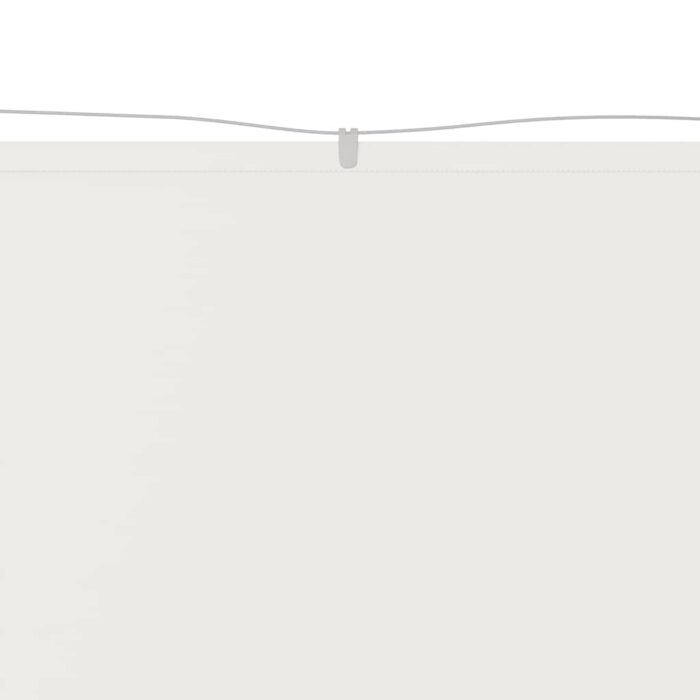 Τέντα Κάθετη Λευκή 140 x 800 εκ. από Ύφασμα Oxford - Image 3