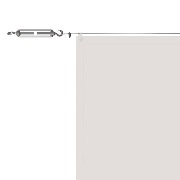 Τέντα Κάθετη Λευκή 140 x 800 εκ. από Ύφασμα Oxford - Image 5
