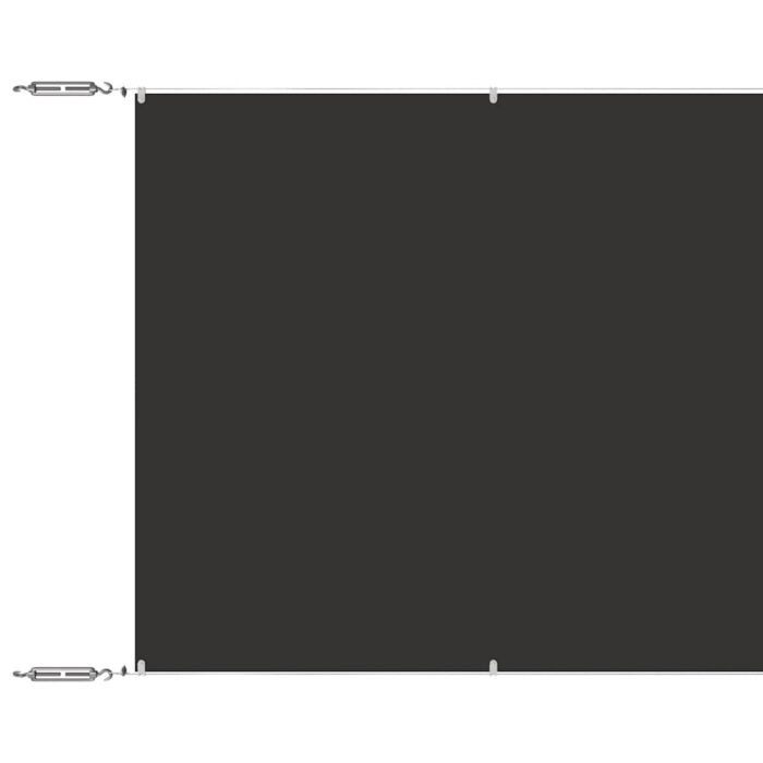 Τέντα Κάθετη Ανθρακί 100 x 1200 εκ. από Ύφασμα Oxford - Image 2