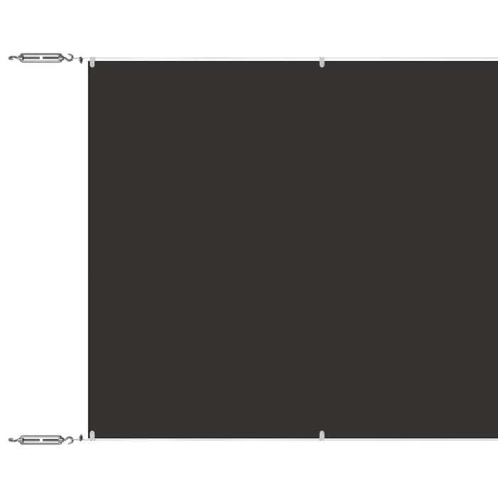 Τέντα Κάθετη Ανθρακί 140 x 600 εκ. από Ύφασμα Oxford - Image 2