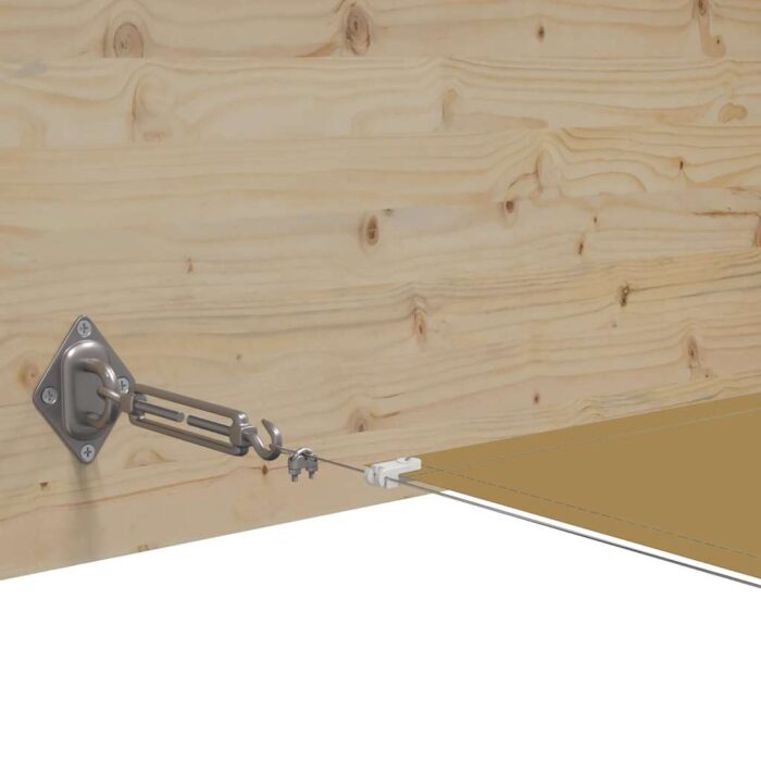 Τέντα Κάθετη Μπεζ 60 x 1200 εκ. από Ύφασμα Oxford - Image 4