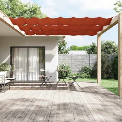vidaXL Τέντα Κάθετη Τερακότα 140 x 600 εκ. από Ύφασμα Oxford
