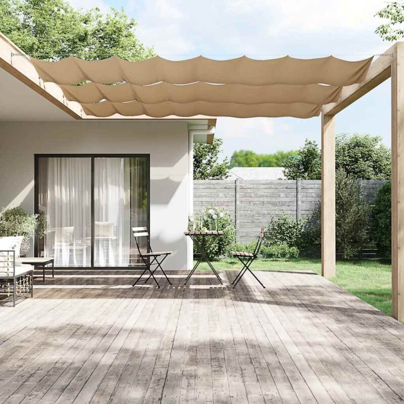 vidaXL Τέντα Κάθετη Taupe 60 x 1200 εκ. από Ύφασμα Oxford