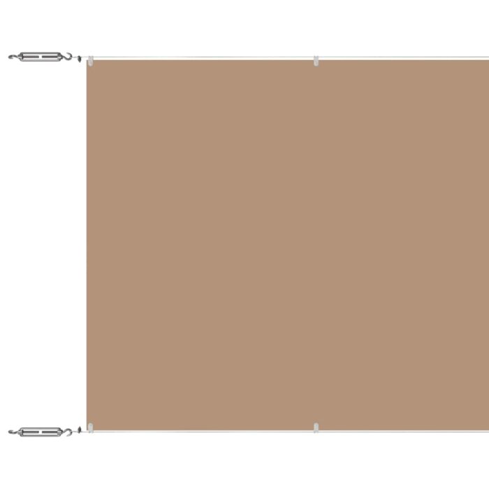 Τέντα Κάθετη Taupe 140 x 600 εκ. από Ύφασμα Oxford - Image 2