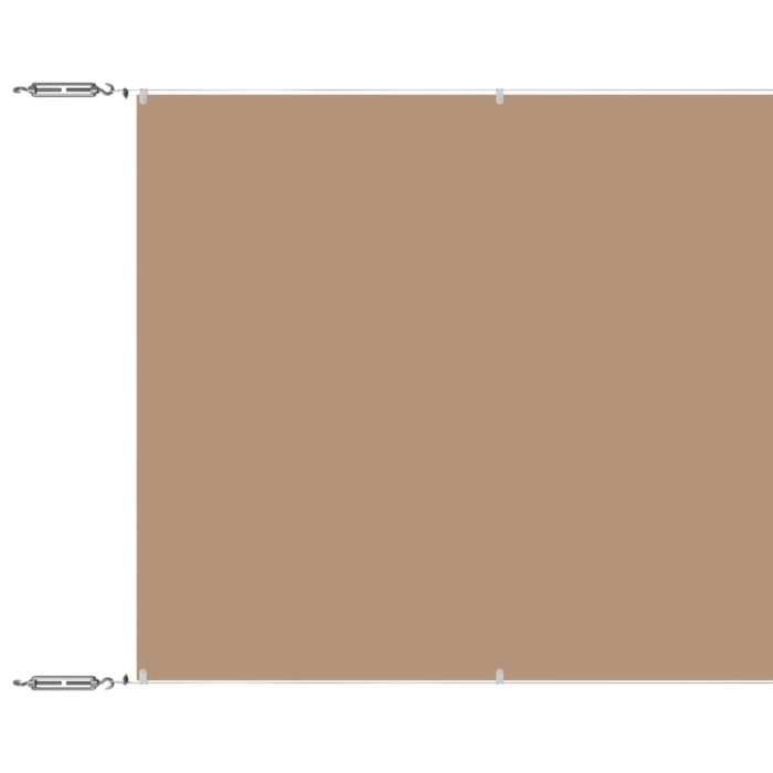 Τέντα Κάθετη Taupe 140 x 800 εκ. από Ύφασμα Oxford - Image 2