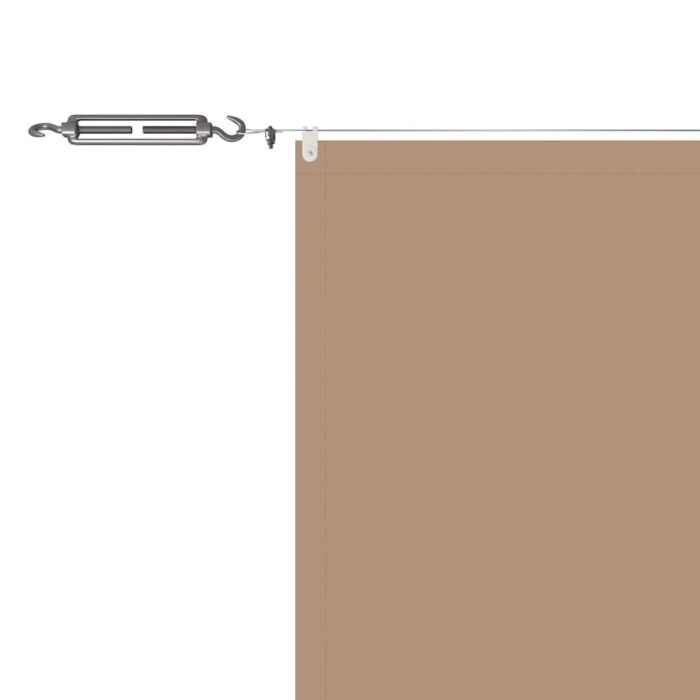 Τέντα Κάθετη Taupe 140 x 800 εκ. από Ύφασμα Oxford - Image 5