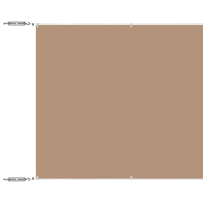 Τέντα Κάθετη Taupe 180 x 1000 εκ. από Ύφασμα Oxford - Image 2