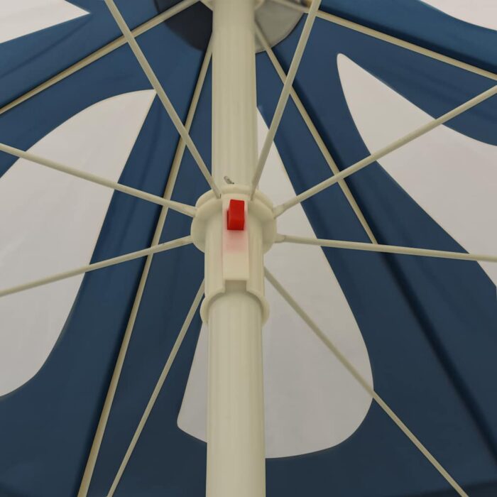 Ομπρέλα Κήπου Μπλε 180 εκ. με Ατσάλινο Ιστό - Image 4