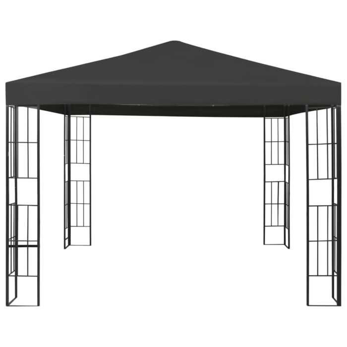 Κιόσκι με Φωτάκια LED Ανθρακί 3 x 3 μ. - Image 4
