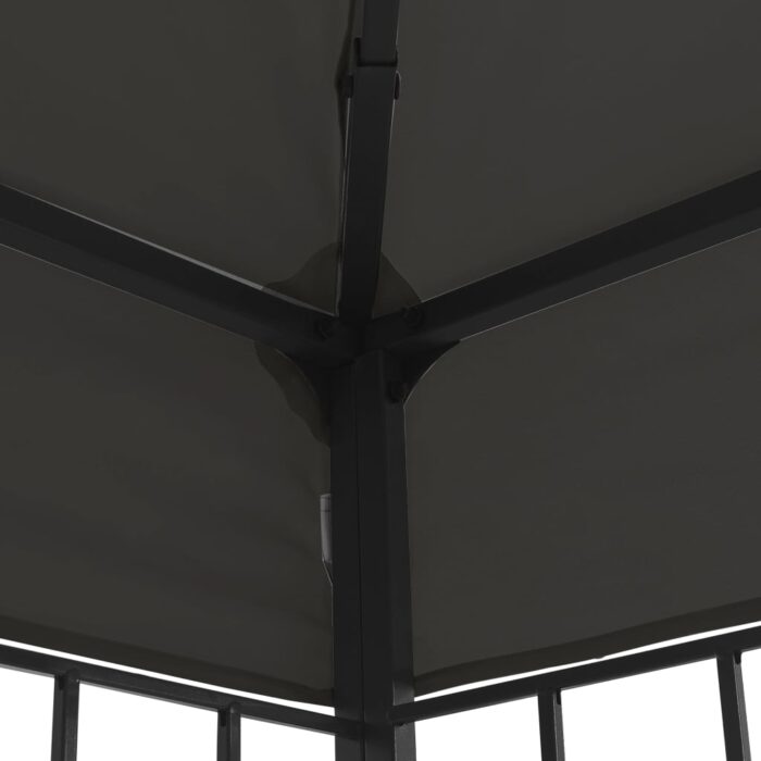 Κιόσκι με Φωτάκια LED Ανθρακί 3 x 3 μ. - Image 6