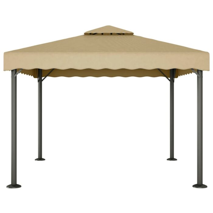 Κιόσκι Taupe 3 x 3 μ. από Αλουμίνιο και Ατσάλι - Image 2