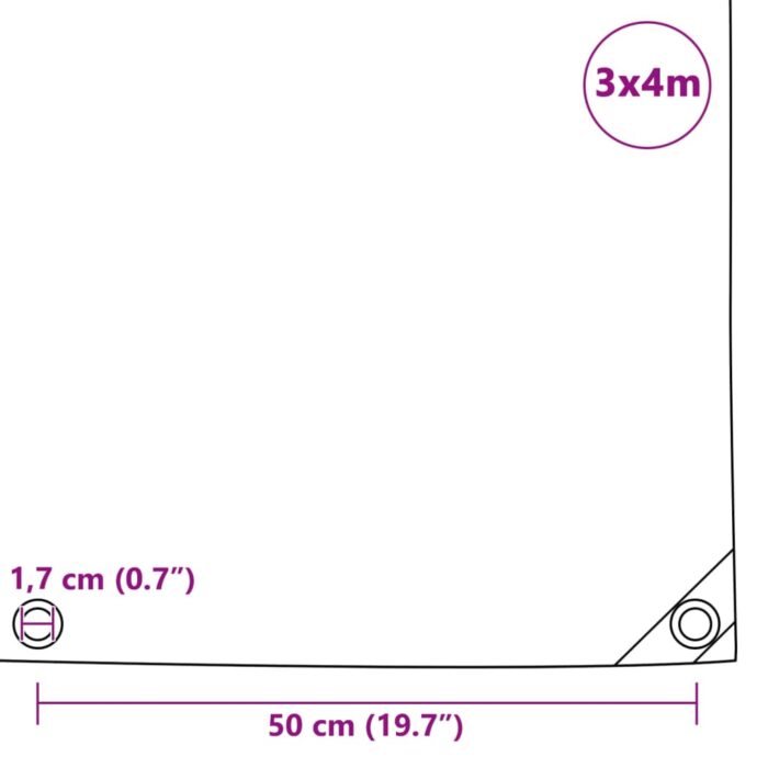 Μουσαμάς Μαύρος 650 γρ./μ.² 3 x 4 μ. - Image 6