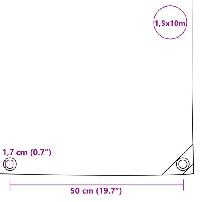 Μουσαμάς Μαύρος 650 γρ./μ.² 1,5 x 10 μ. - Image 6