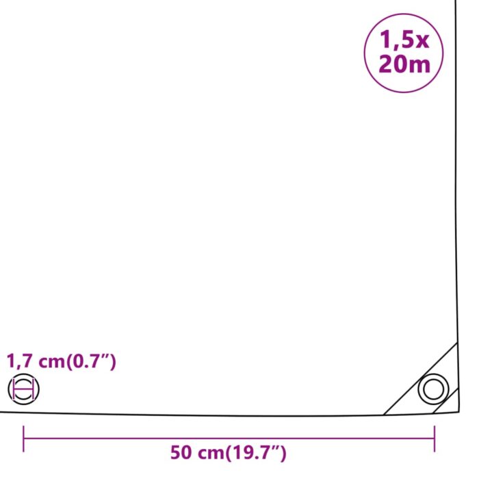 Μουσαμάς Μαύρος 650 γρ./μ.² 1,5 x 20 μ. - Image 6