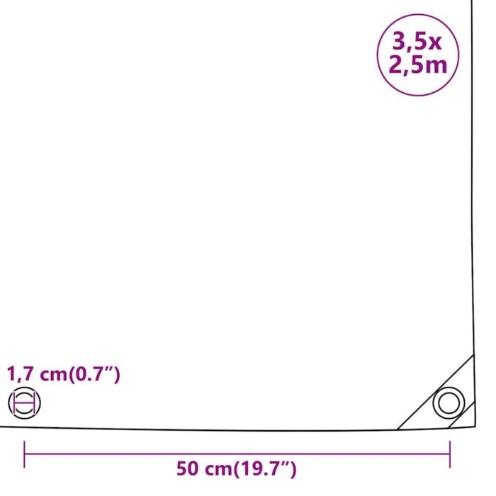 Μουσαμάς Μαύρος 650 γρ./μ.² 3,5 x 2,5 μ. - Image 6
