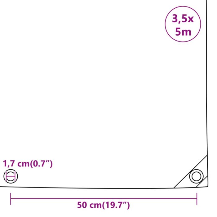 Μουσαμάς Μαύρος 650 γρ./μ.² 3,5 x 5 μ. - Image 6