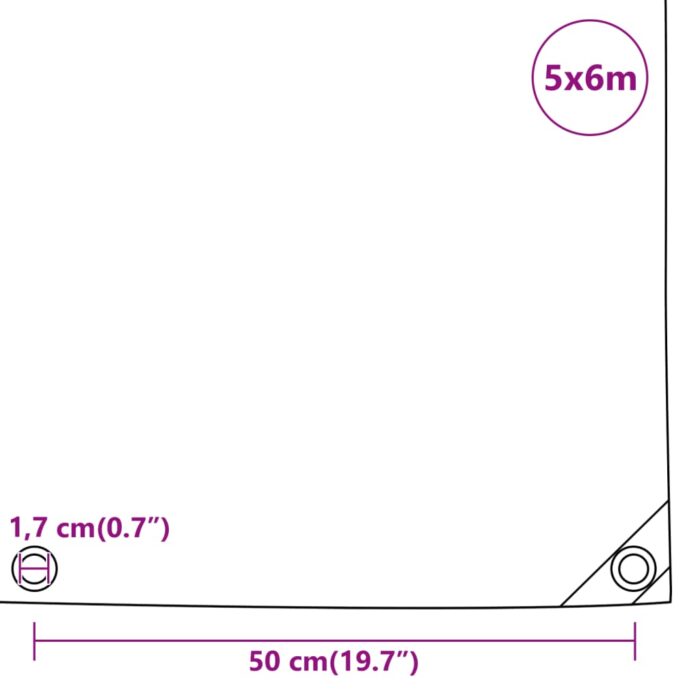 Μουσαμάς Μαύρος 650 γρ./μ.² 5 x 6 μ. - Image 6