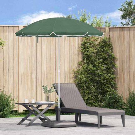 vidaXL Ομπρέλα ηλίου Πράσινο 161 x 161 x 193 εκ Πολυεστέρας