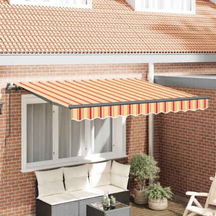 vidaXL Σκηνίτσα Αναδιπλούμενη Κίτρινο 300 x 200 cm ύφασμα