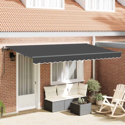 vidaXL Σκηνίτσα Αναδιπλούμενη Ανθρακί 400 x 200 cm ύφασμα