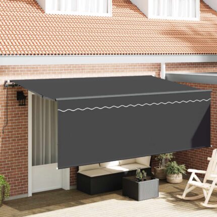 vidaXL Σκηνίτσα Αναδιπλούμενη Ανθρακί 400 x 200 cm
