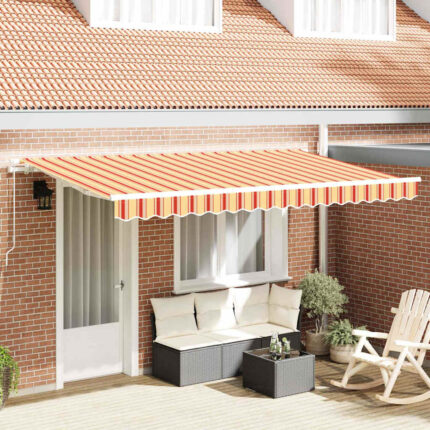 vidaXL Σκηνίτσα Αναδιπλούμενη Κίτρινο 400 x 200 cm ύφασμα