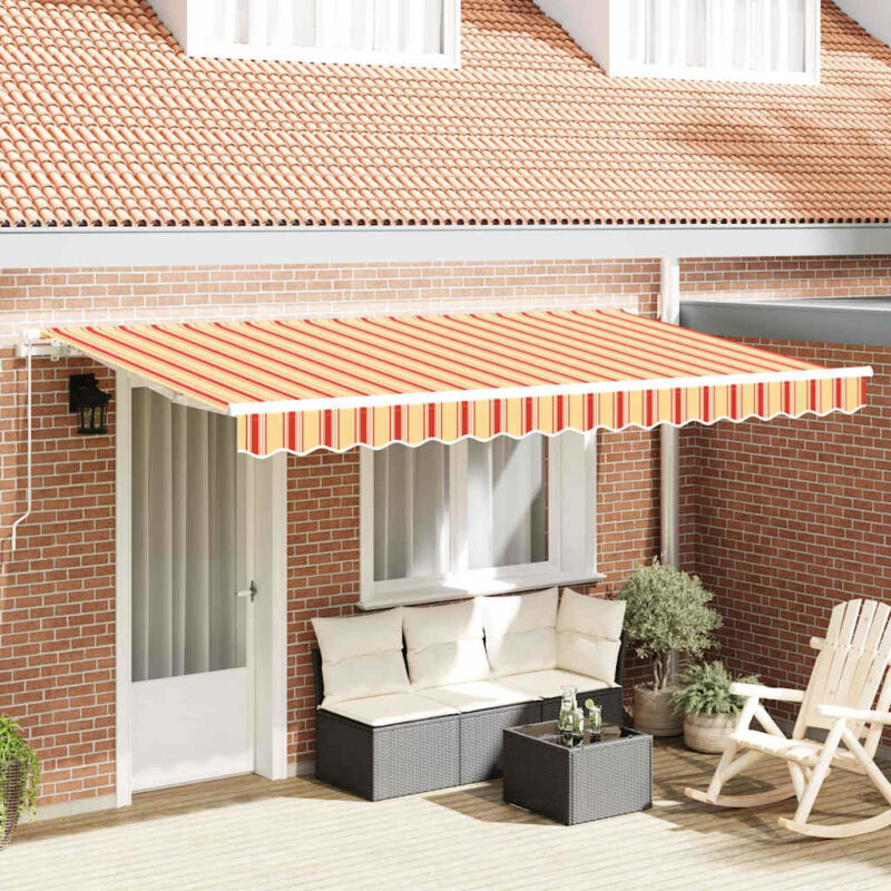 vidaXL Σκηνίτσα Αναδιπλούμενη Κίτρινο 400 x 200 cm ύφασμα