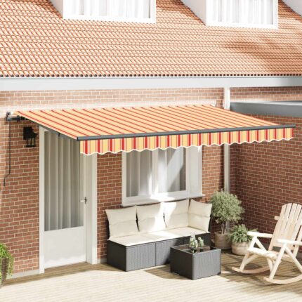 vidaXL Σκηνίτσα Αναδιπλούμενη Κίτρινο 400 x 200 cm ύφασμα