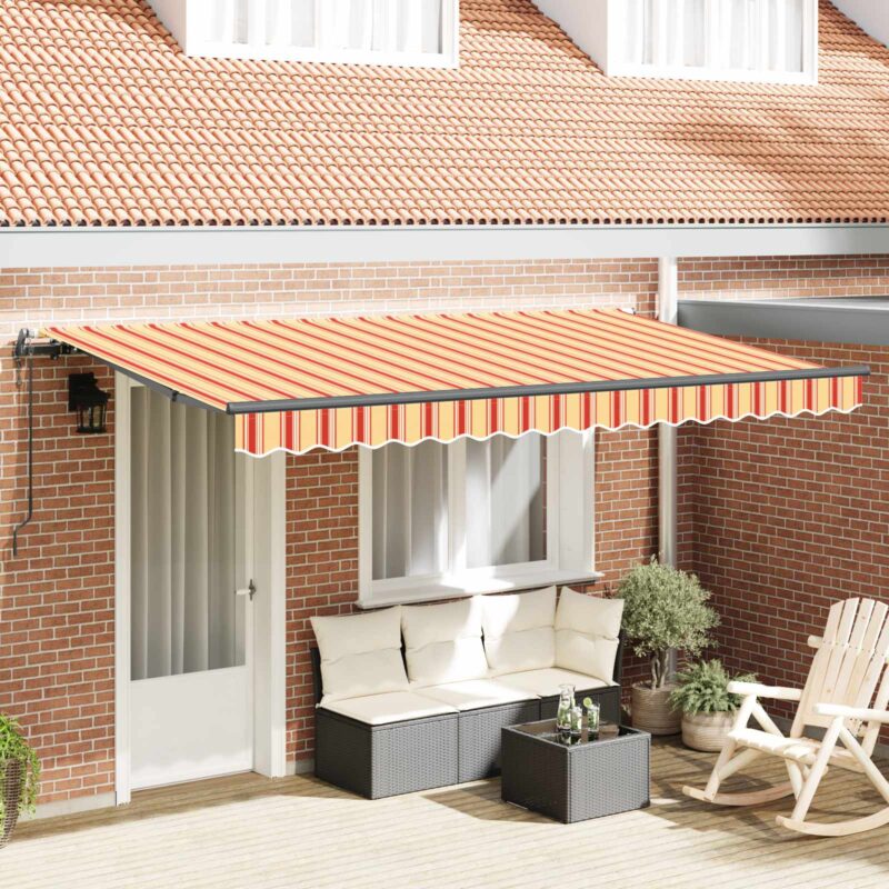 vidaXL Σκηνίτσα Αναδιπλούμενη Κίτρινο 400 x 200 cm ύφασμα