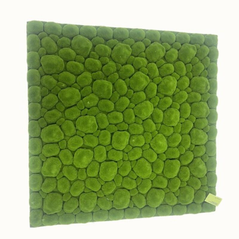 Supergreens Τεχνητή Φυλλωσιά Moss "3D Bun" Πράσινη 100x100 εκ.