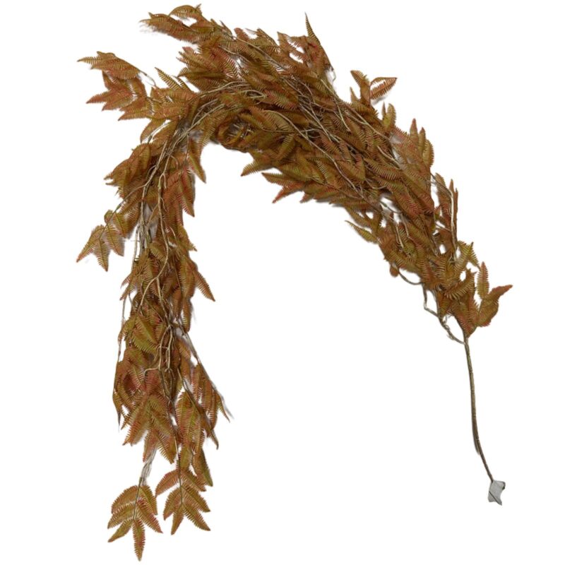 Supergreens Τεχνητή Γιρλάντα Φτέρη "Earth Fern" Καφέ 190 εκ.