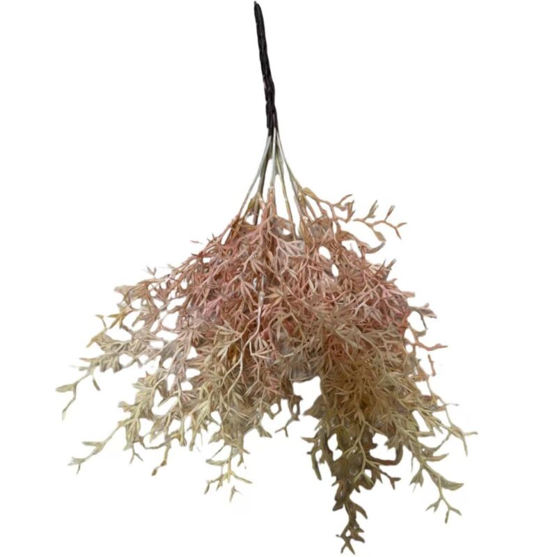 Supergreens Τεχνητή Χωνευτή Φτέρη Staghorn "Velvet Horn" Ροζ 40 εκ.