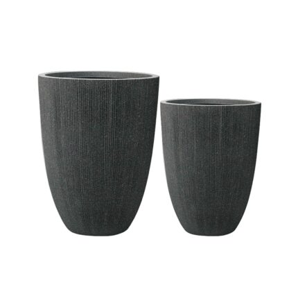 Supergreens Γλάστρα Ρητίνης Κυλινδρική "Noir Column" Μαύρη S 37x37x48.5 εκ.