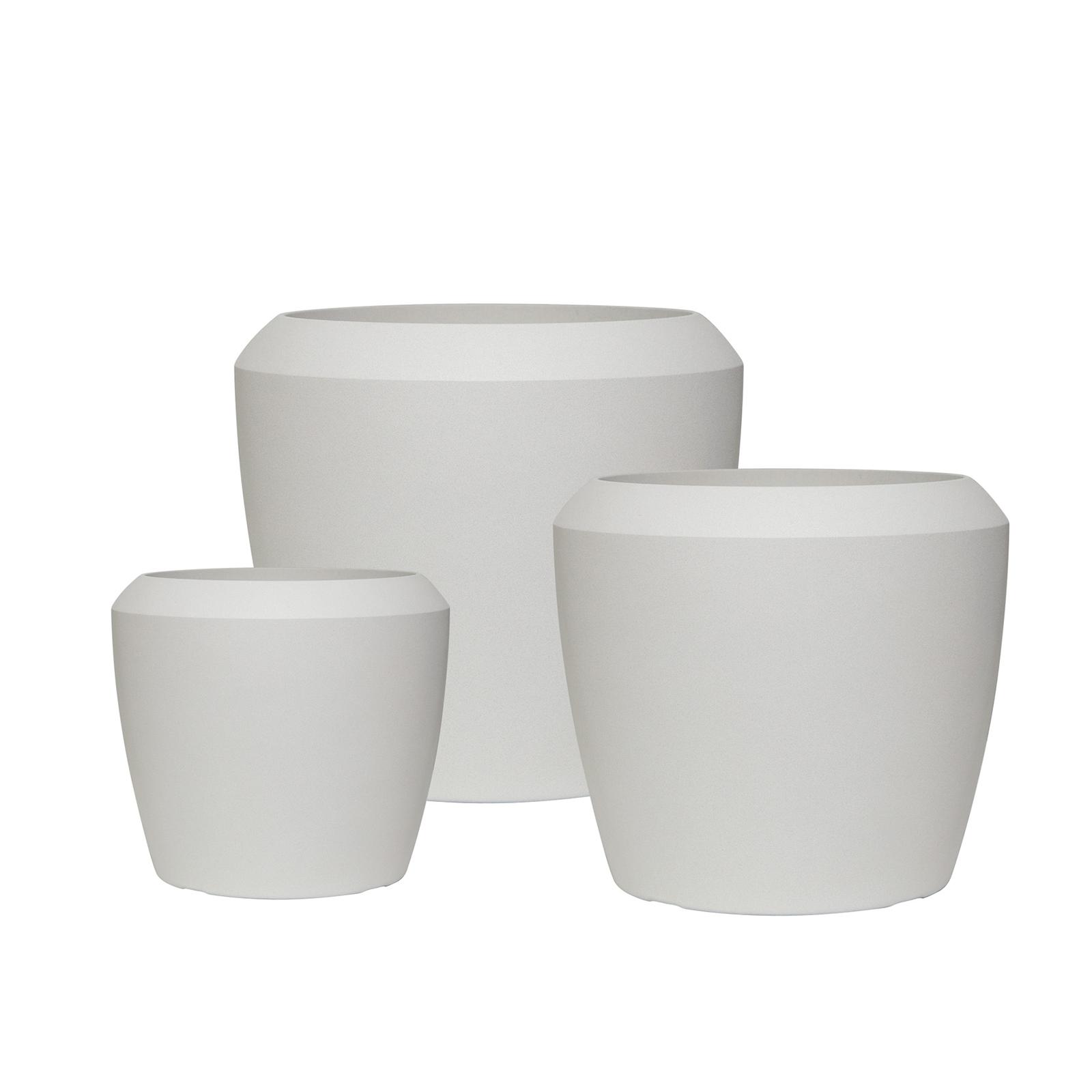 Supergreens Γλάστρα Ρητίνης Κυλινδρική "White Core" Λευκή L 55.6x55.6x48.4 εκ. Supergreens Γλάστρα Ρητίνης Κυλινδρική "White Core" Λευκή L 55.6x55.6x48.4 εκ.