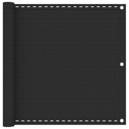 vidaXL Διαχωριστικό Βεράντας Ανθρακί 90 x 500 εκ. από HDPE
