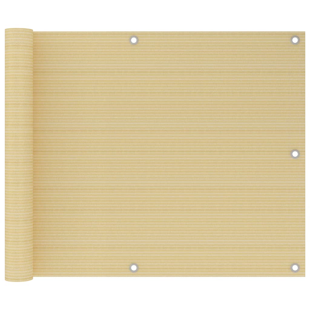 vidaXL Διαχωριστικό Βεράντας Μπεζ 75 x 300 εκ. από HDPE vidaXL Διαχωριστικό Βεράντας Μπεζ 75 x 300 εκ. από HDPE