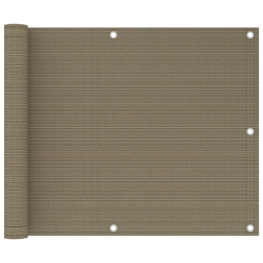 vidaXL Διαχωριστικό Βεράντας Taupe 75 x 300 εκ. από HDPE vidaXL Διαχωριστικό Βεράντας Taupe 75 x 300 εκ. από HDPE