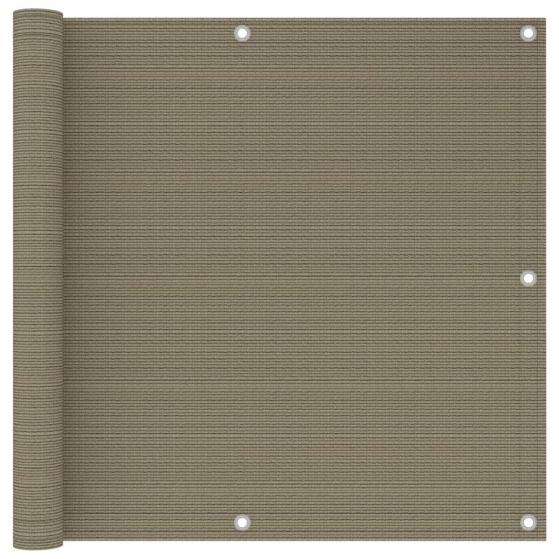 vidaXL Διαχωριστικό Βεράντας Taupe 90 x 300 εκ. από HDPE